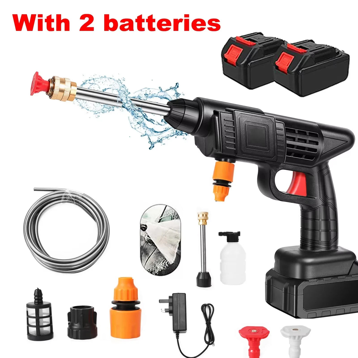 Makita-Nettoyeur haute pression sans fil, 50 bars, à eau, lavage de voiture, batterie 21V