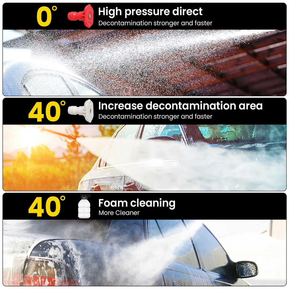 Makita-Nettoyeur haute pression sans fil, 50 bars, à eau, lavage de voiture, batterie 21V