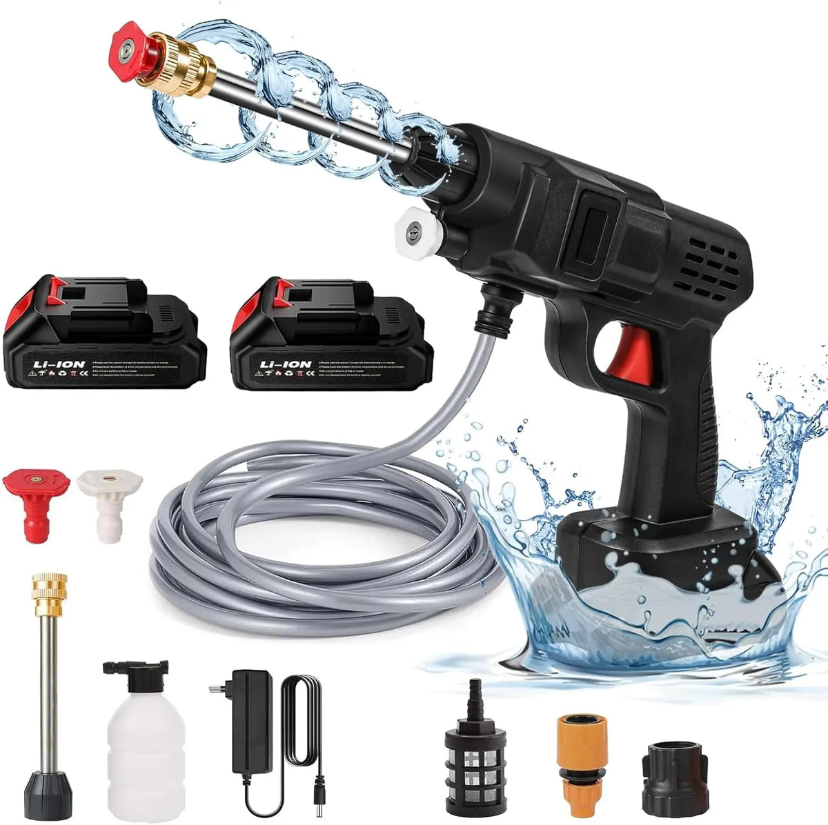 Makita-Nettoyeur haute pression sans fil, 50 bars, à eau, lavage de voiture, batterie 21V