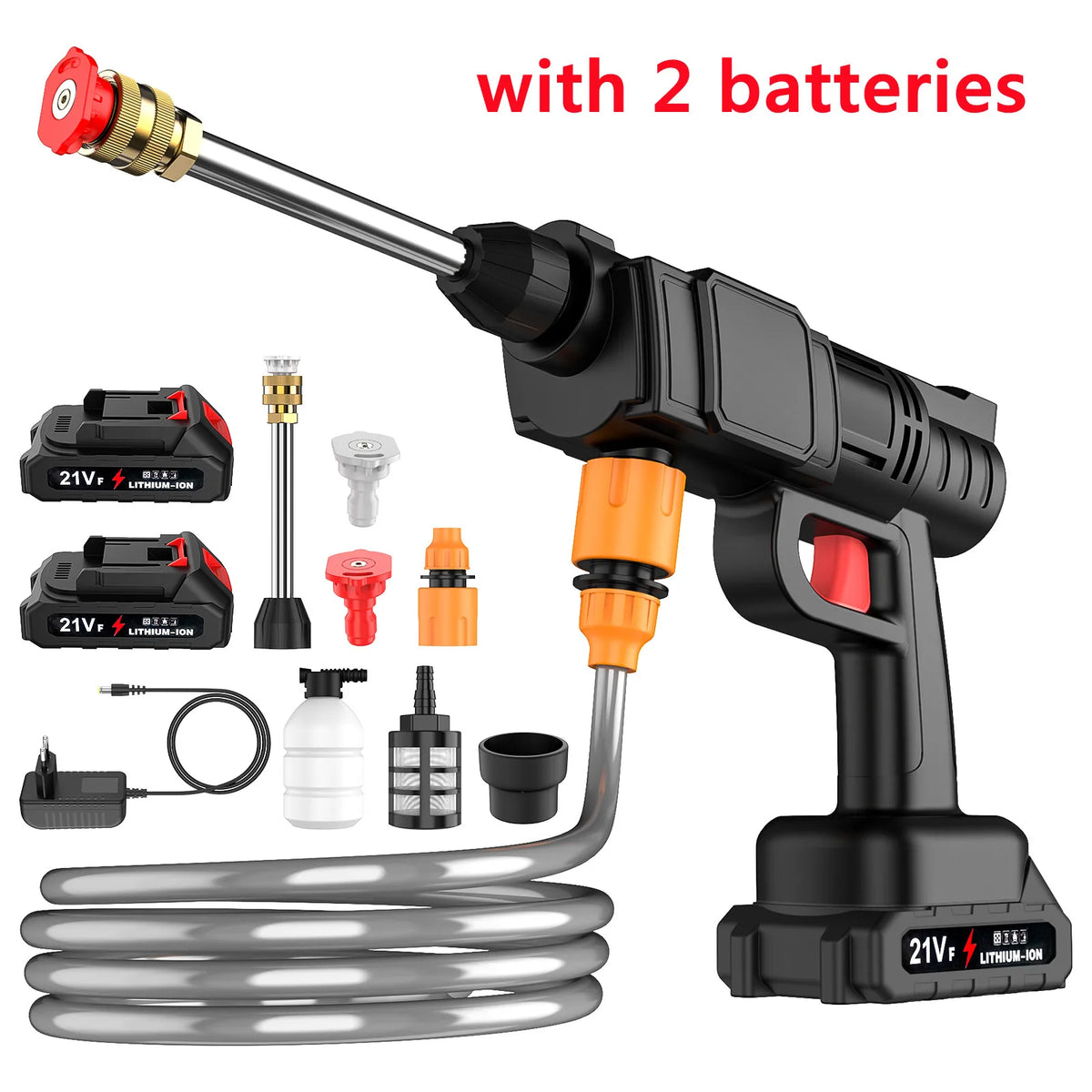 Makita-Nettoyeur haute pression sans fil, 50 bars, à eau, lavage de voiture, batterie 21V