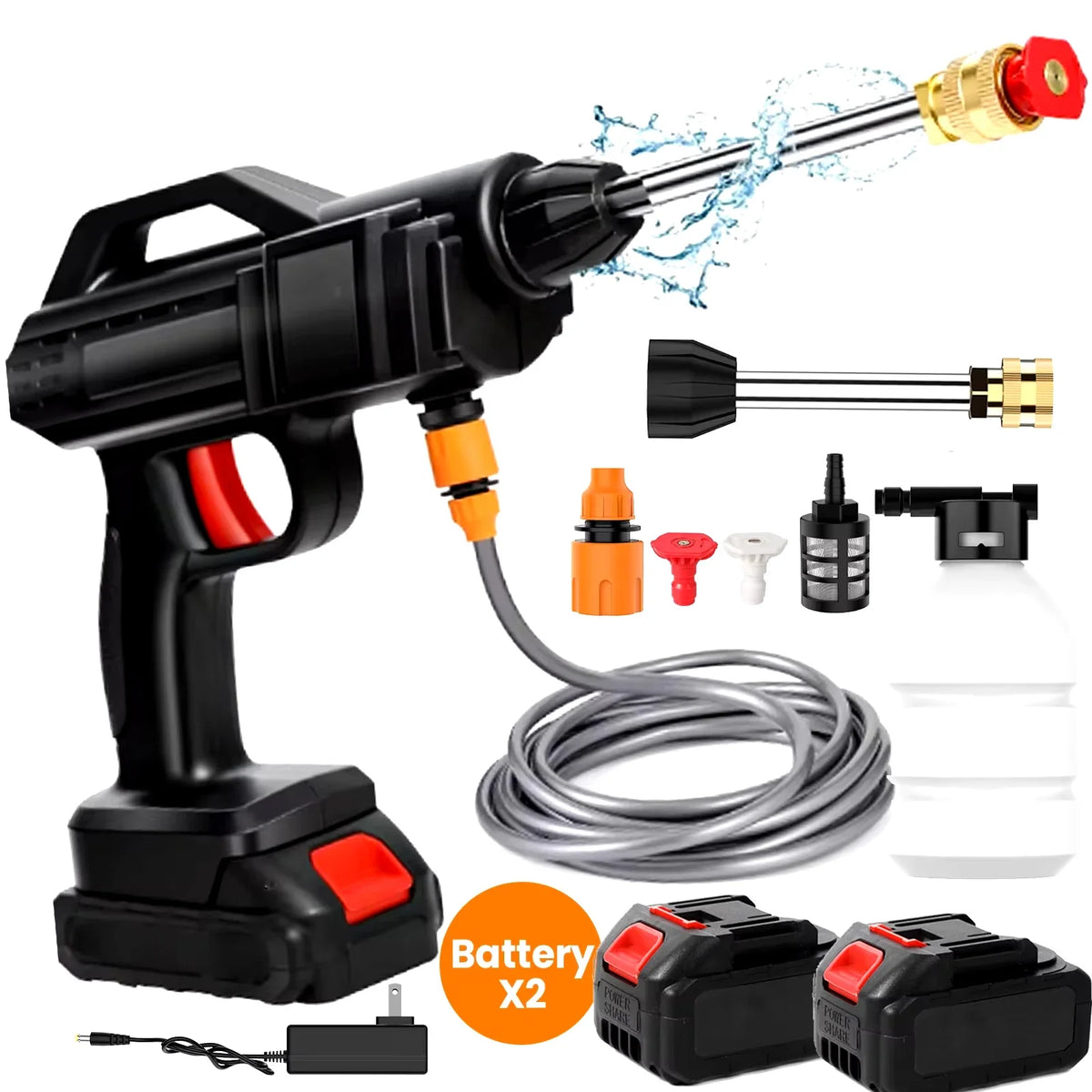 Makita-Nettoyeur haute pression sans fil, 50 bars, à eau, lavage de voiture, batterie 21V