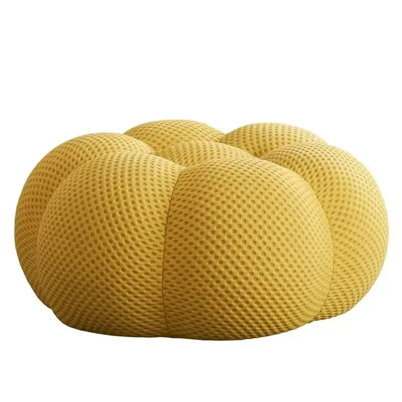 Ensemble de canapés de salon jaunes de styliste, meubles de luxe italiens Divano Soggiorno, tissu européen, Double Chaise nordique