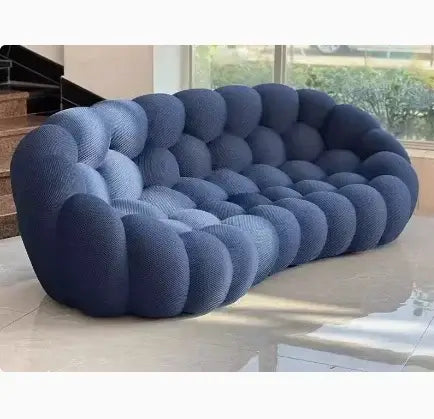 Ensemble de canapés de salon jaunes de styliste, meubles de luxe italiens Divano Soggiorno, tissu européen, Double Chaise nordique