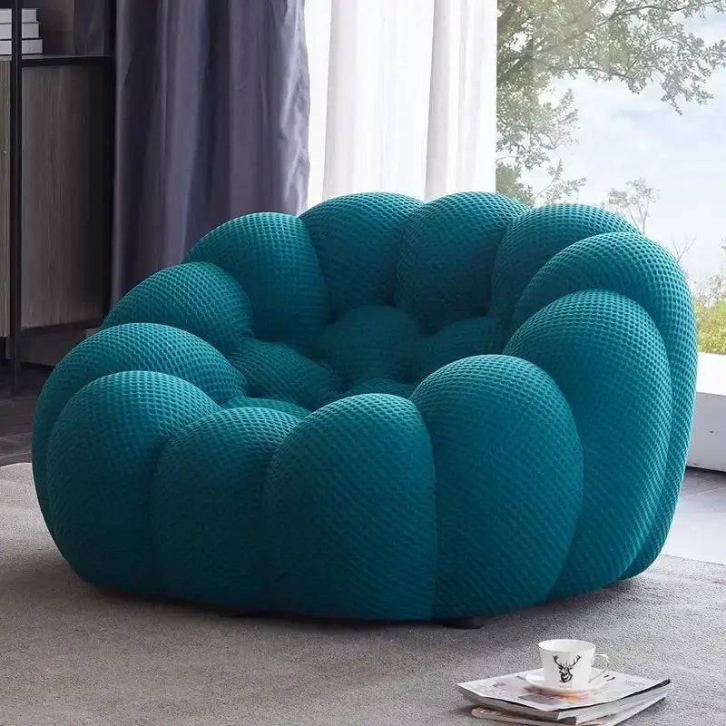 Ensemble de canapés de salon jaunes de styliste, meubles de luxe italiens Divano Soggiorno, tissu européen, Double Chaise nordique