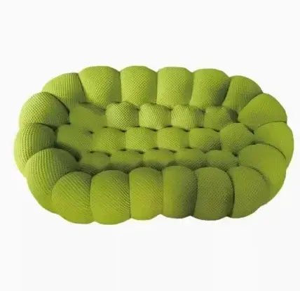Ensemble de canapés de salon jaunes de styliste, meubles de luxe italiens Divano Soggiorno, tissu européen, Double Chaise nordique