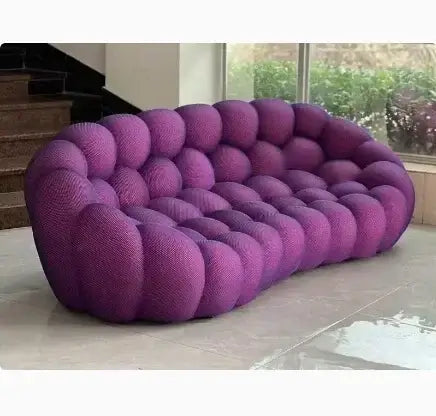 Ensemble de canapés de salon jaunes de styliste, meubles de luxe italiens Divano Soggiorno, tissu européen, Double Chaise nordique