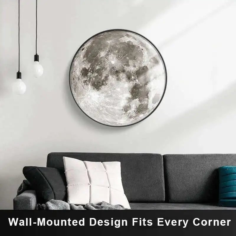 Applique murale LED en forme de lune pour chambre, chambre d'enfant, hall d'entrée, salon, coin café, couloir, galerie, bureau, loft, éclairage intérieur. - Maison & Déco