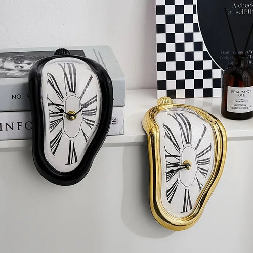 Horloges murales surréalistes fondues et déformées, style Salvador Dali. Décoration murale, cadeau pour la maison et le jardin. - Maison & Déco