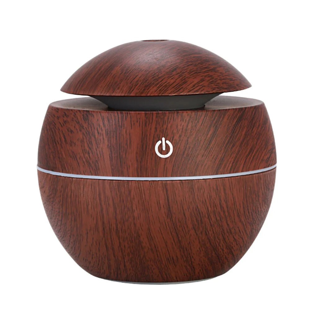 Humidificateur d'air électrique, diffuseur d'arômes, humidificateur d'air ultrasonique en bois, diffuseur d'huiles essentielles, brumisateur frais pour chambre à coucher - Maison & Déco
