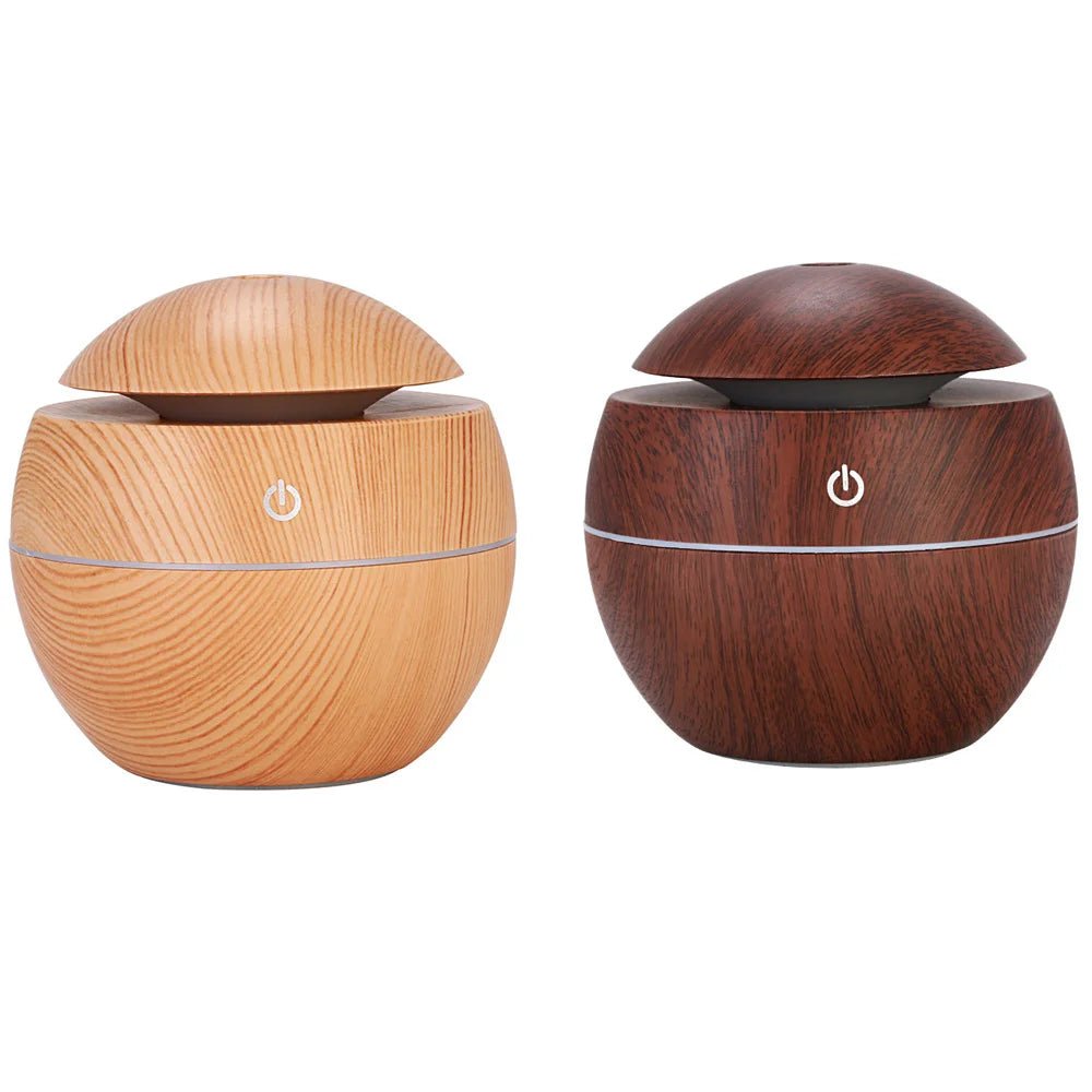 Humidificateur d'air électrique, diffuseur d'arômes, humidificateur d'air ultrasonique en bois, diffuseur d'huiles essentielles, brumisateur frais pour chambre à coucher - Maison & Déco
