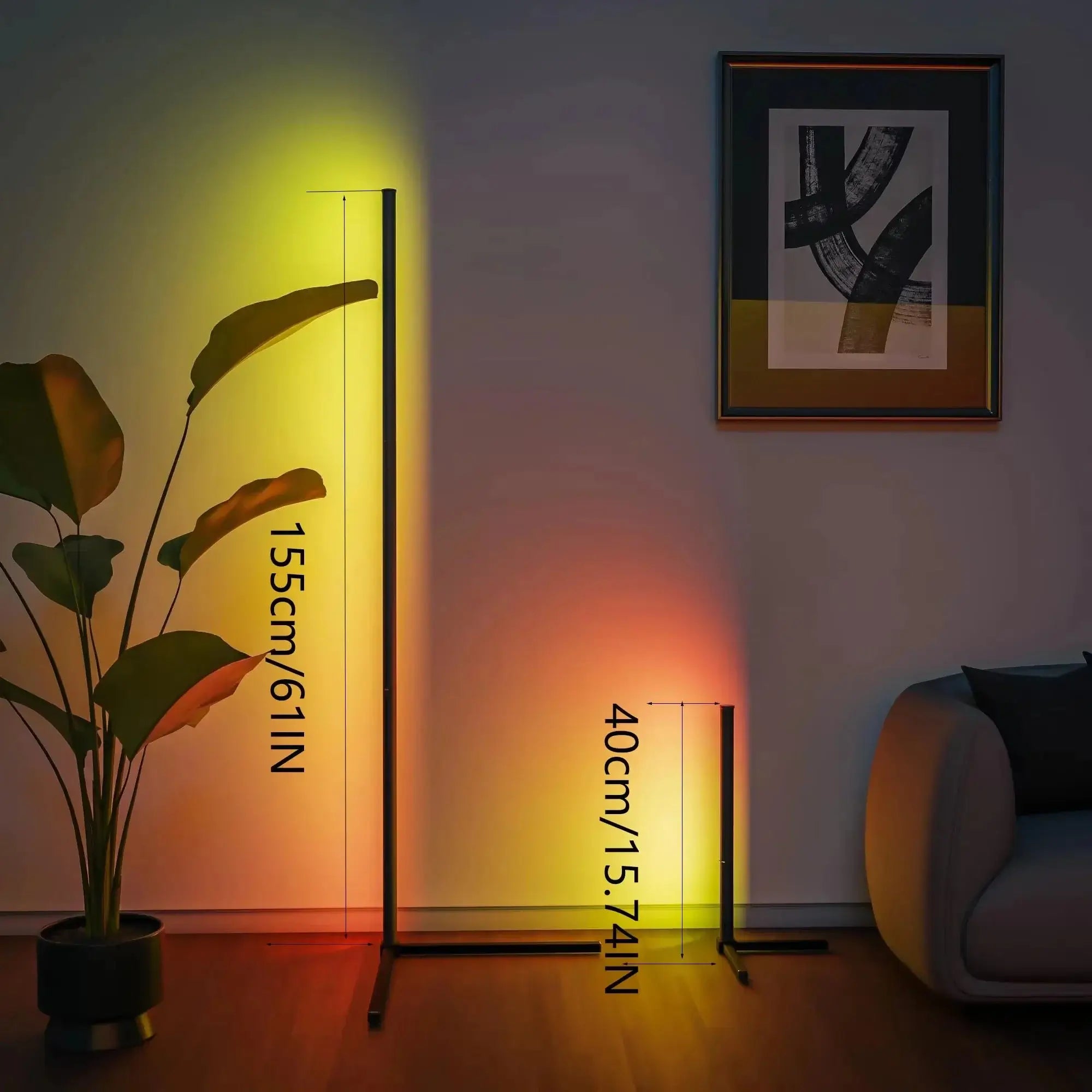 Lampadaire RGB Dream Color avec synchronisation musicale, lampe d'ambiance moderne sur pied à 16 millions de couleurs changeantes pour chambre ou salon. - Maison & Déco