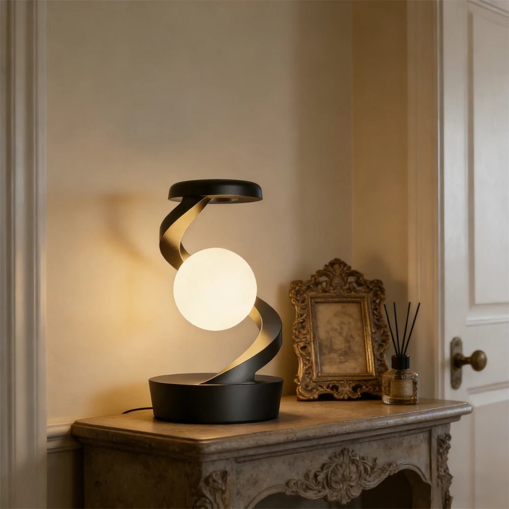 Lampe de bureau suspendue rotative RGB Moon Mood Light, veilleuse colorée suspendue et rotative - Maison & Déco