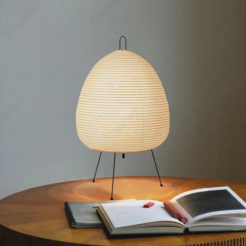Lampe de table Akari Noguchi Yong, design japonais, lampe sur pied en papier de riz, décoration pour chambre, bureau, salon, bar - Maison & Déco