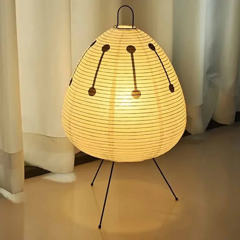 Lampe de table Akari Noguchi Yong, design japonais, lampe sur pied en papier de riz, décoration pour chambre, bureau, salon, bar - Maison & Déco