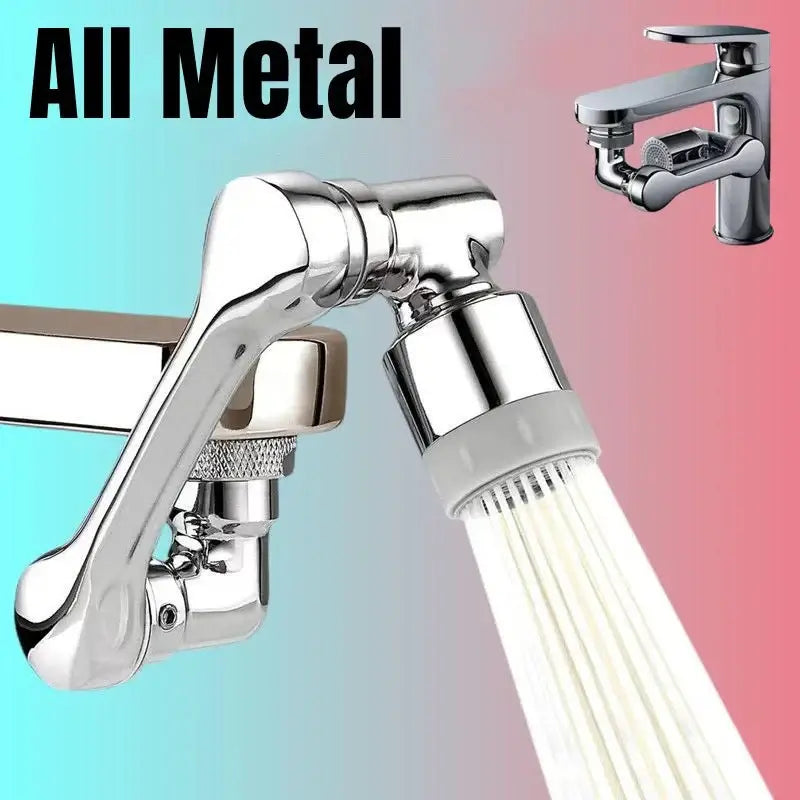 Métal 1080 ° Tête de pulvérisation de robinet à Rotation universelle, adaptateur 22/24mm, prolongateur de robinet de lavabo, aérateur, buse de barboteur, robinet de cuisine - Maison & Déco