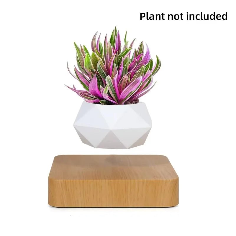 Pot lévitant, support pour plante étonnant, pot de fleurs magnétique flottant pour la décoration de bureau et de maison, ornements modernes, cadeaux de Noël créatifs - Maison & Déco