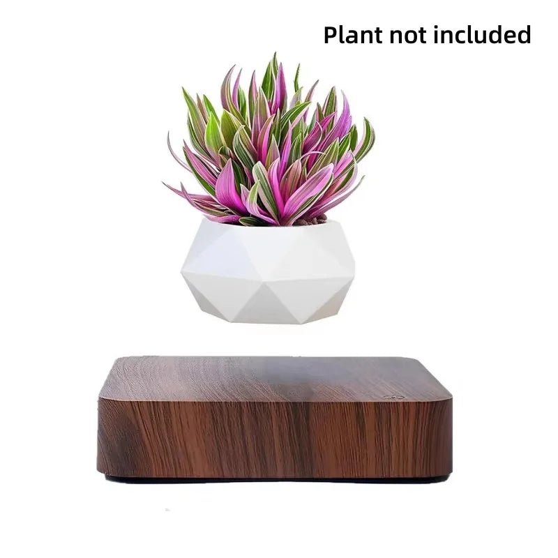 Pot lévitant, support pour plante étonnant, pot de fleurs magnétique flottant pour la décoration de bureau et de maison, ornements modernes, cadeaux de Noël créatifs - Maison & Déco