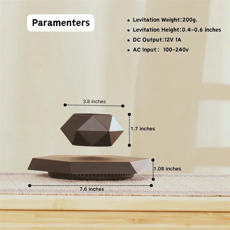 Pot lévitant, support pour plante étonnant, pot de fleurs magnétique flottant pour la décoration de bureau et de maison, ornements modernes, cadeaux de Noël créatifs - Maison & Déco