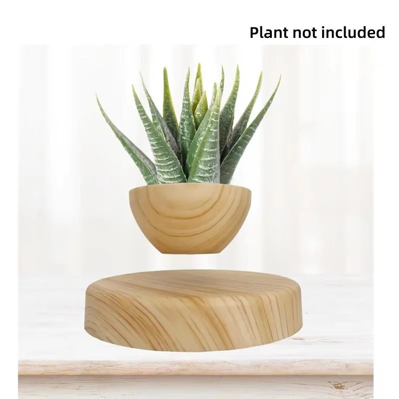 Pot lévitant, support pour plante étonnant, pot de fleurs magnétique flottant pour la décoration de bureau et de maison, ornements modernes, cadeaux de Noël créatifs - Maison & Déco