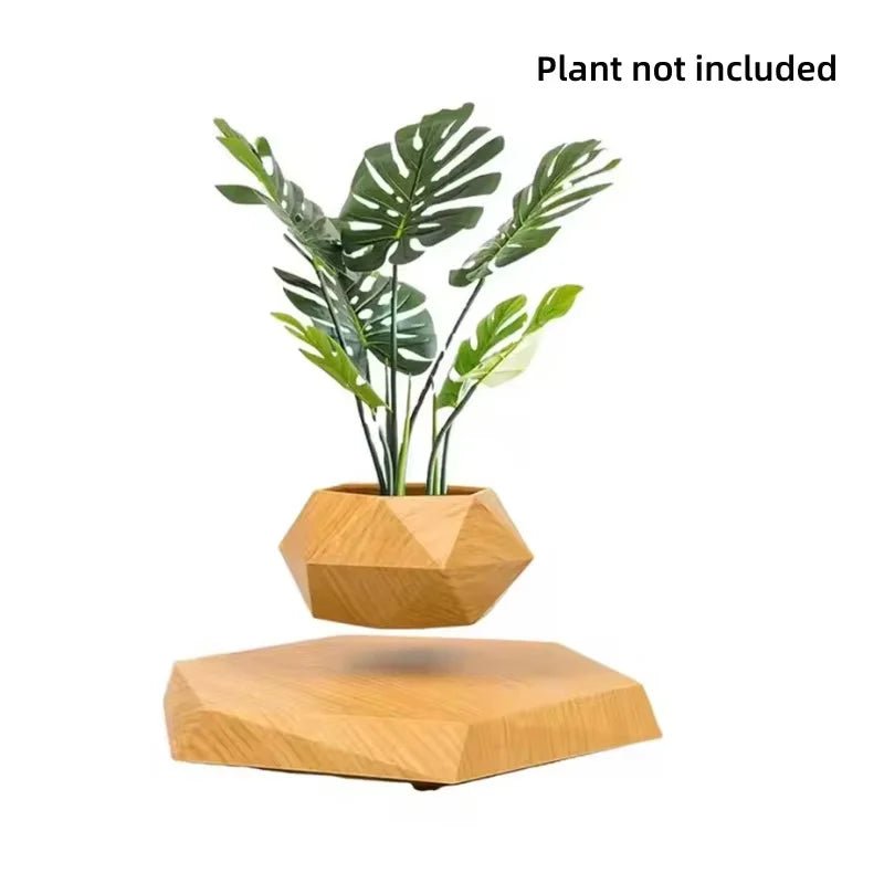 Pot lévitant, support pour plante étonnant, pot de fleurs magnétique flottant pour la décoration de bureau et de maison, ornements modernes, cadeaux de Noël créatifs - Maison & Déco